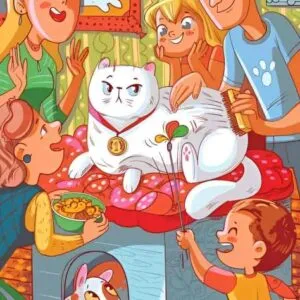 Encontre os erros: Gato e borboleta escondida