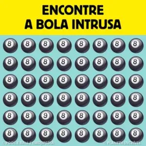 Encontre a bola intrusa!!