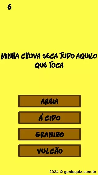Genial Quiz Charadas - Chuva Que Seca