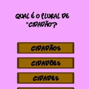 Genial Quiz Fundamental - Plural de Cidadão
