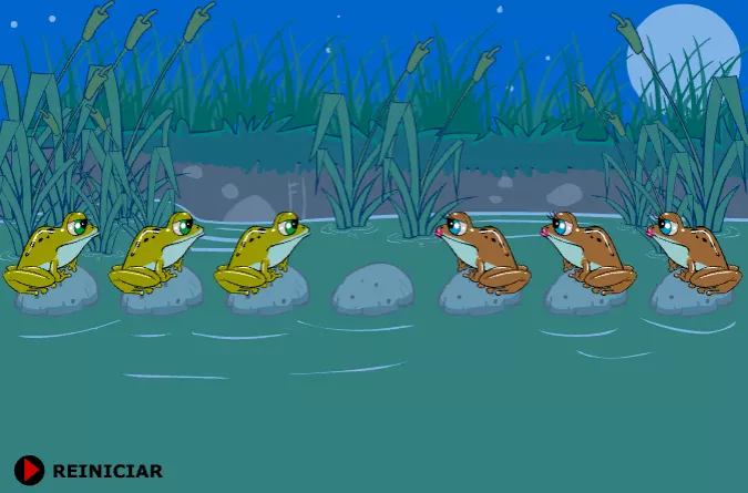 Jogo De Trocar os Sapos de Lado