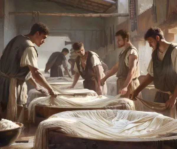 Por que os antigos romanos usavam urina para lavar roupas?