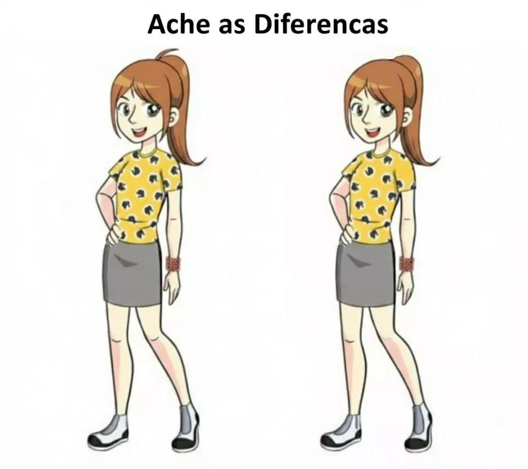 Ache a Diferença: Adolescente Estilosa