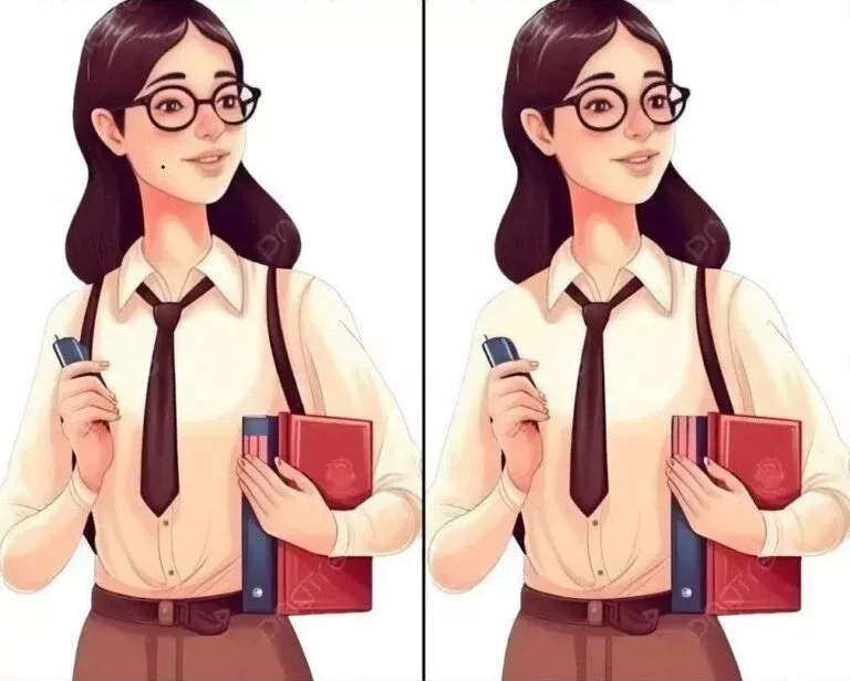 Ache a Diferença: Moça a Caminho da Faculdade