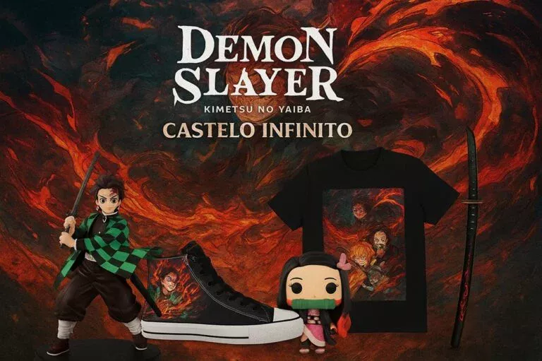 Produtos incríveis para o lançamento de Demon Slayer: Kimetsu no Yaiba - Castelo Infinito