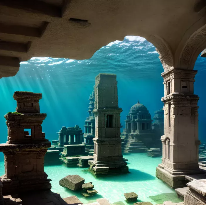 Cidade Submersa Descoberta: Ruínas Antigas Sob as Águas