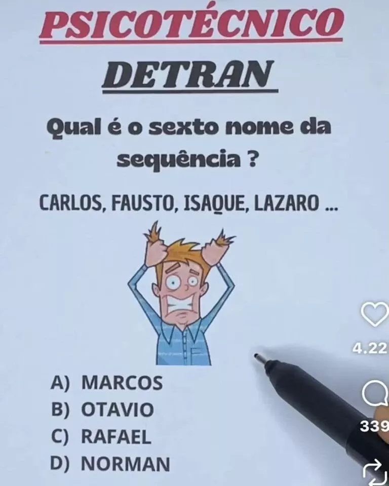 desafio psicotécnico do detran